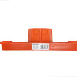 Caixa de luz octogonal laranja para laje alta de 27 e 30 cm da Plasled instalada