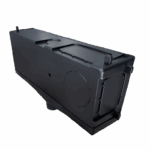 Caixa de dreno para ar condicionado split plastico rigido preto.